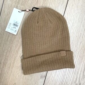 CALIA Ladies‎ Ribbed Beanie Tan Brown Knit Cuffed Winter Hat NWT
